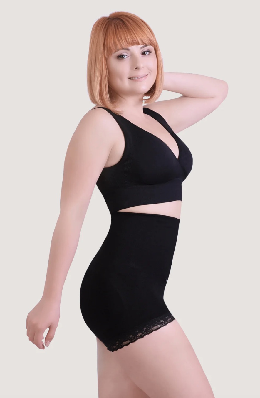 A model wearing Sankom shapewear